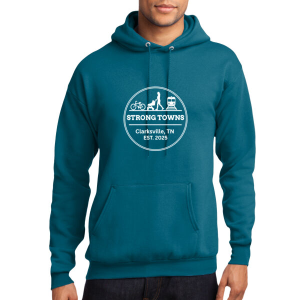Clarksville Strong Towns - Core Fleece Pullover Hooded Sweatshirt Thumbnail