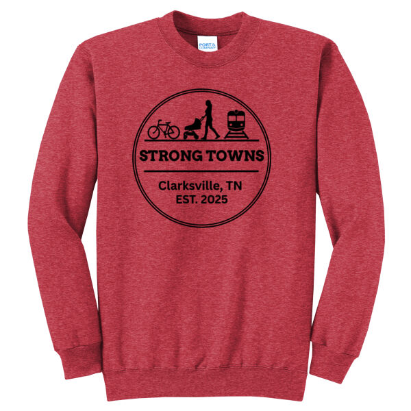Clarksville Strong Towns - Core Fleece Crewneck Sweatshirt Thumbnail