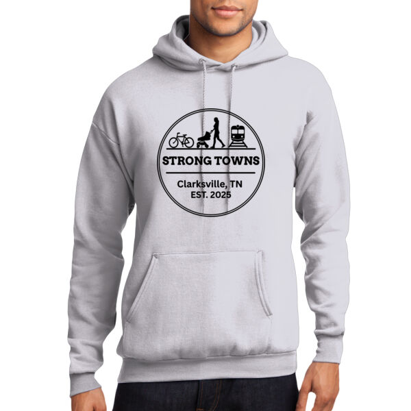 Clarksville Strong Towns - Core Fleece Pullover Hooded Sweatshirt Thumbnail